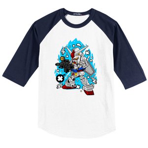 Gundam Addict Baseball Sleeve Shirt