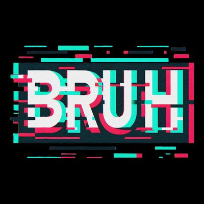 Glitch Aesthetic Gamer Bruh Meme Funny Saying T-Shirt