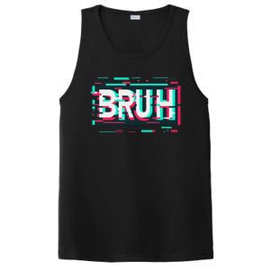 Glitch Aesthetic Gamer Bruh Meme Funny Saying PosiCharge Competitor Tank