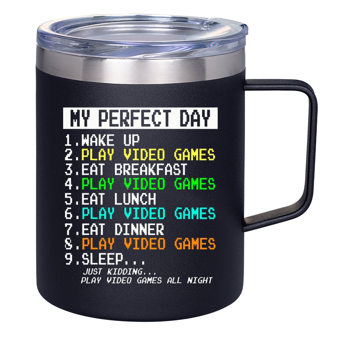 Gaming Apparel Gamer Gifts 12oz Stainless Steel Coffee Mug