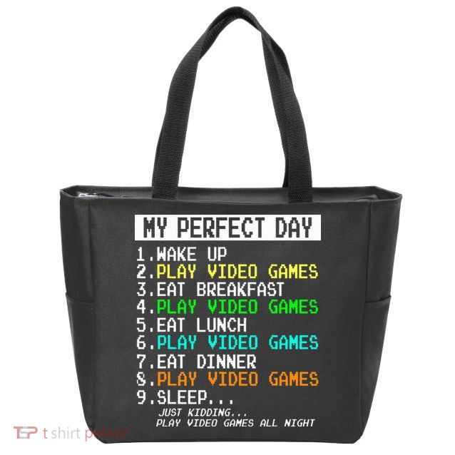 Gaming Apparel Gamer Gifts Zip Tote Bag