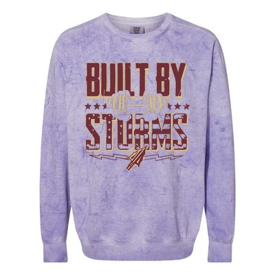 Garnet And Gold Built By Storms Colorblast Crewneck Sweatshirt