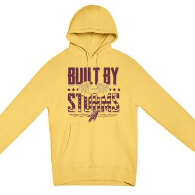 Garnet And Gold Built By Storms Premium Pullover Hoodie