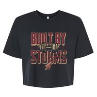 Garnet And Gold Built By Storms Bella+Canvas Jersey Crop Tee