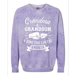 Grandma And Grandson Bond That CanT Be Broken Colorblast Crewneck Sweatshirt