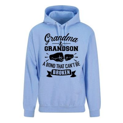 Grandma And Grandson Bond That CanT Be Broken Unisex Surf Hoodie