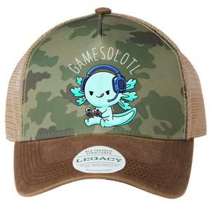 Gamesolotl Axolotl Gamer Anime Gifts Kawaii Legacy Tie Dye Trucker Hat