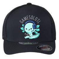 Gamesolotl Axolotl Gamer Anime Gifts Kawaii Flexfit Unipanel Trucker Cap