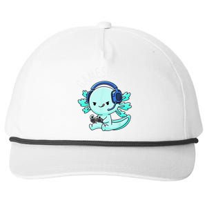 Gamesolotl Axolotl Gamer Anime Gifts Kawaii Snapback Five-Panel Rope Hat