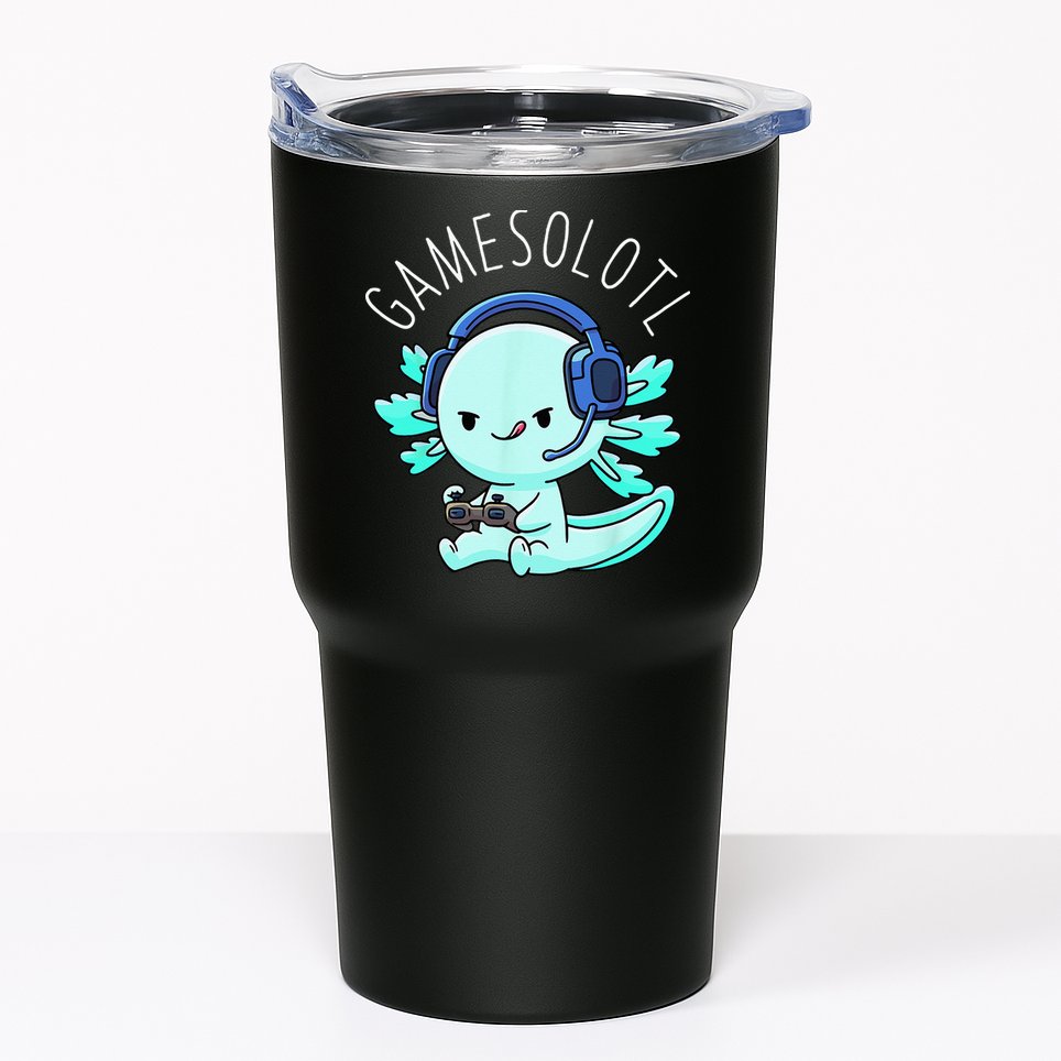 Gamesolotl Axolotl Gamer Anime Gifts Kawaii Tumbler
