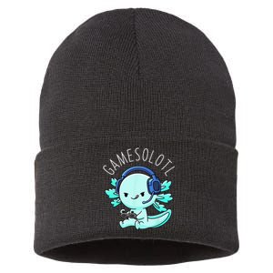 Gamesolotl Axolotl Gamer Anime Gifts Kawaii Sustainable Knit Beanie