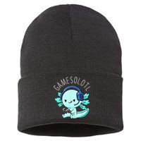 Gamesolotl Axolotl Gamer Anime Gifts Kawaii Sustainable Knit Beanie