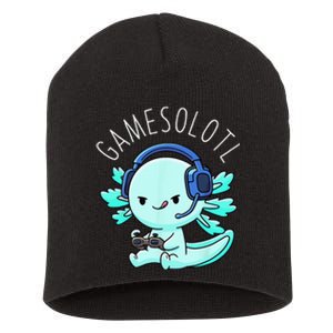 Gamesolotl Axolotl Gamer Anime Gifts Kawaii Short Acrylic Beanie