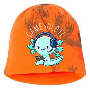 Gamesolotl Axolotl Gamer Anime Gifts Kawaii Kati - Camo Knit Beanie