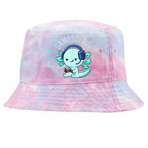 Gamesolotl Axolotl Gamer Anime Gifts Kawaii Tie-Dyed Bucket Hat