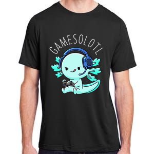 Gamesolotl Axolotl Gamer Anime Gifts Kawaii Adult ChromaSoft Performance T-Shirt