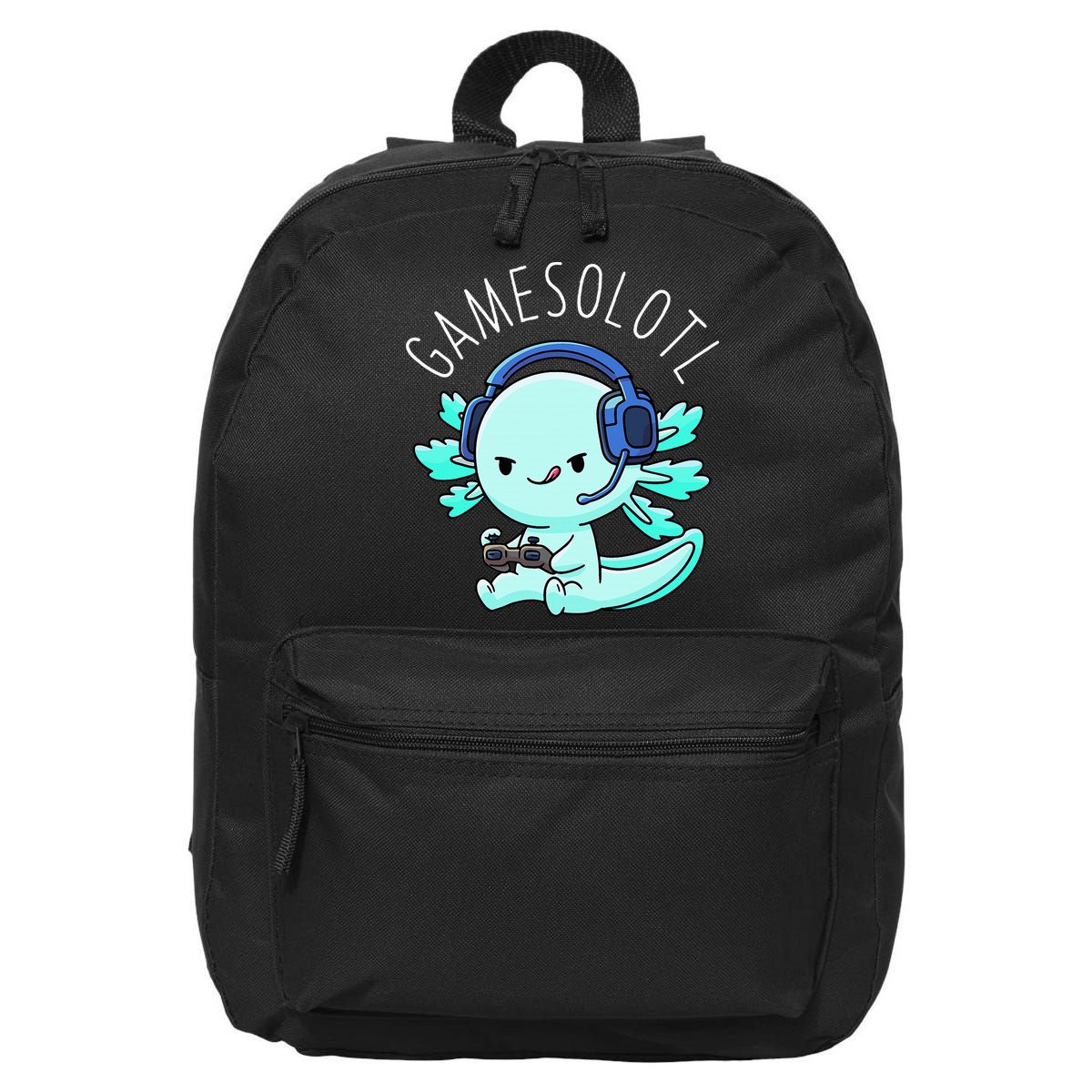Gamesolotl Axolotl Gamer Anime Gifts Kawaii 16 in Basic Backpack