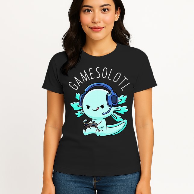 Gamesolotl Axolotl Gamer Anime Gifts Kawaii Womens T-Shirt