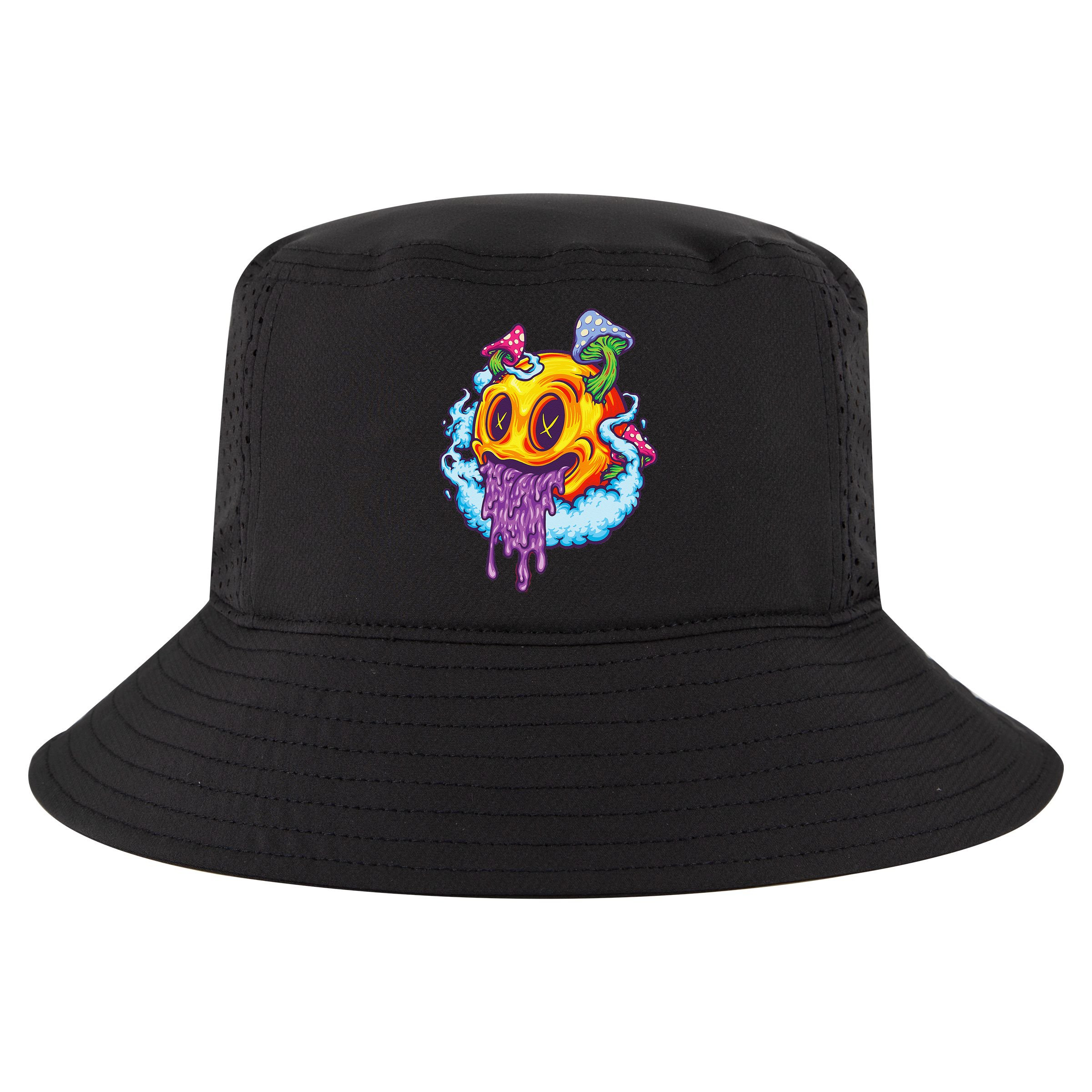 Goblincore Aesthetic Grunge Fungi Mushroom Skull Cool Comfort Performance Bucket Hat