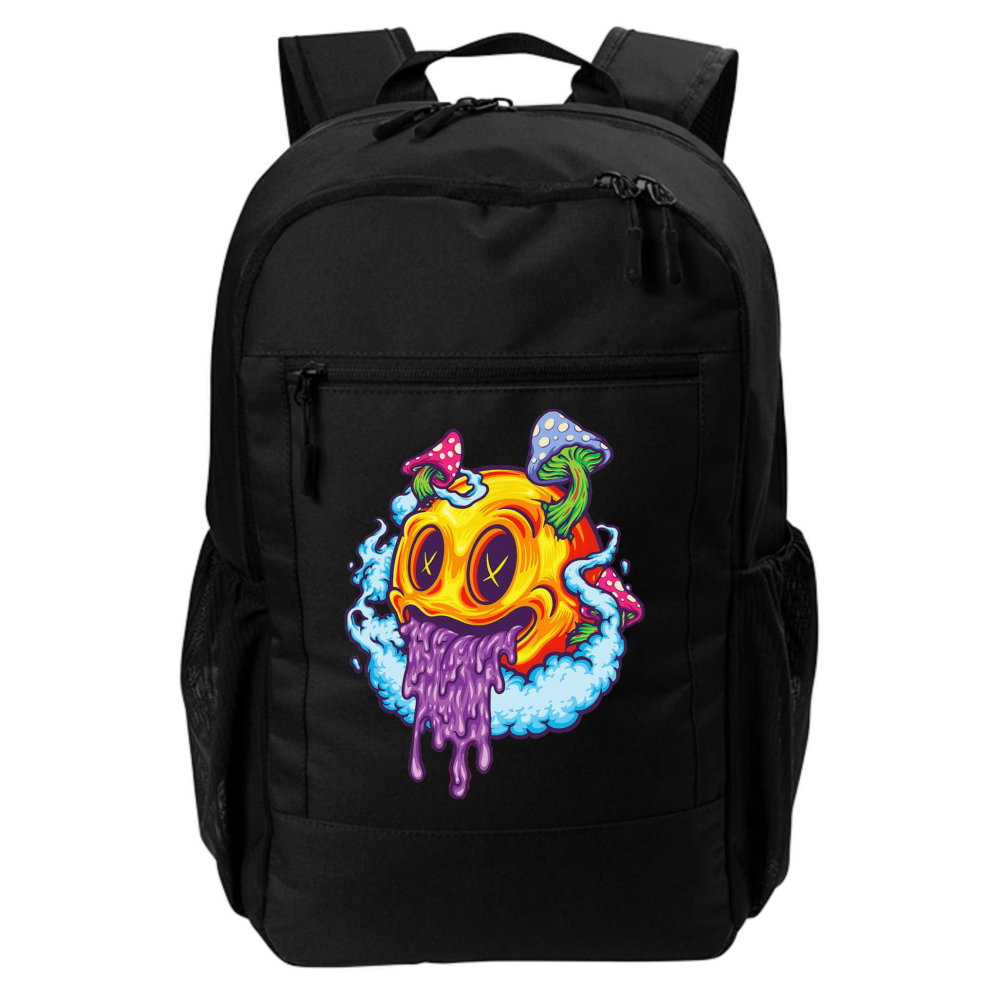 Goblincore Aesthetic Grunge Fungi Mushroom Skull Backpack