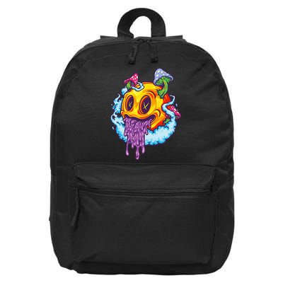 Goblincore Aesthetic Grunge Fungi Mushroom Skull 16 in Basic Backpack
