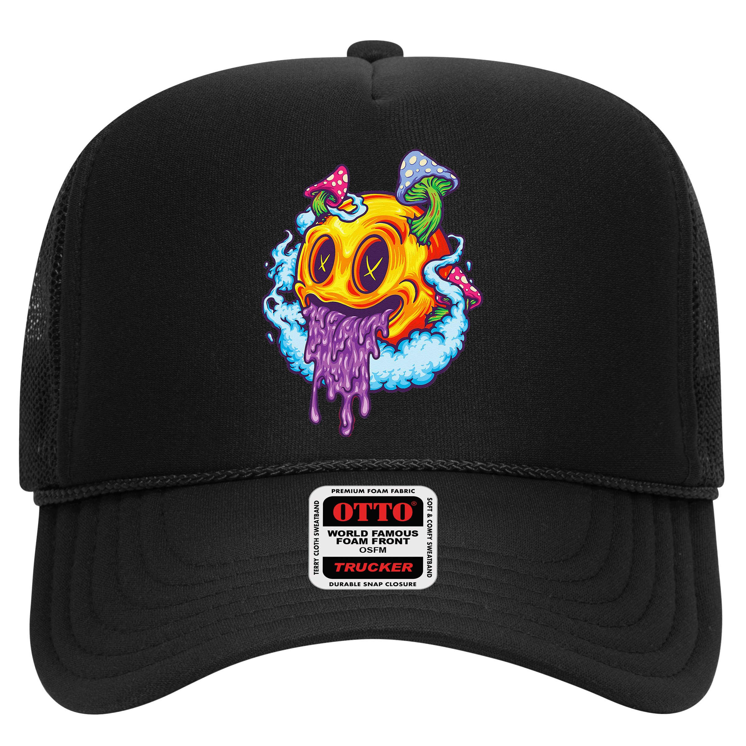Goblincore Aesthetic Grunge Fungi Mushroom Skull Hat