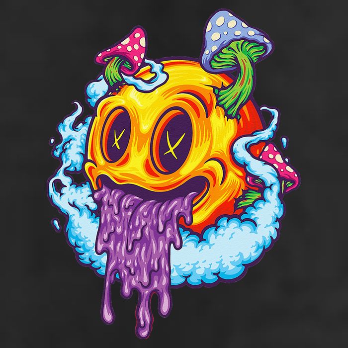 Goblincore Aesthetic Grunge Fungi Mushroom Skull Hat