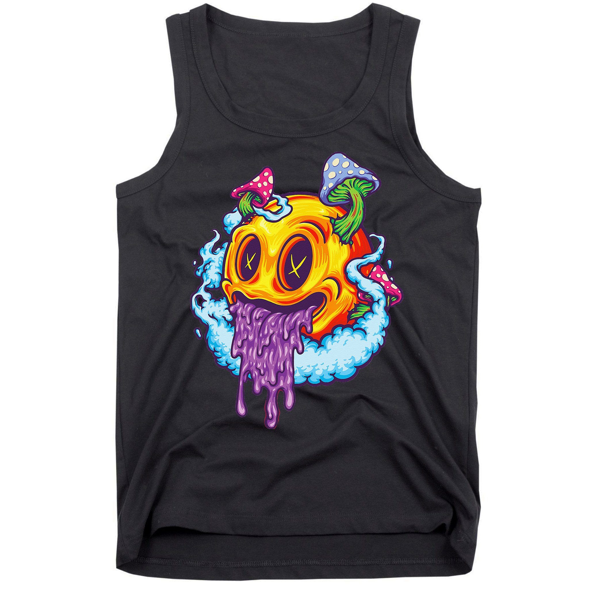 Goblincore Aesthetic Grunge Fungi Mushroom Skull Tank Top