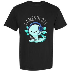 Gamesolotl Axolotl Gamer Anime Gifts Kawaii Garment-Dyed Heavyweight T-Shirt