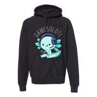 Gamesolotl Axolotl Gamer Anime Gifts Kawaii Premium Hoodie