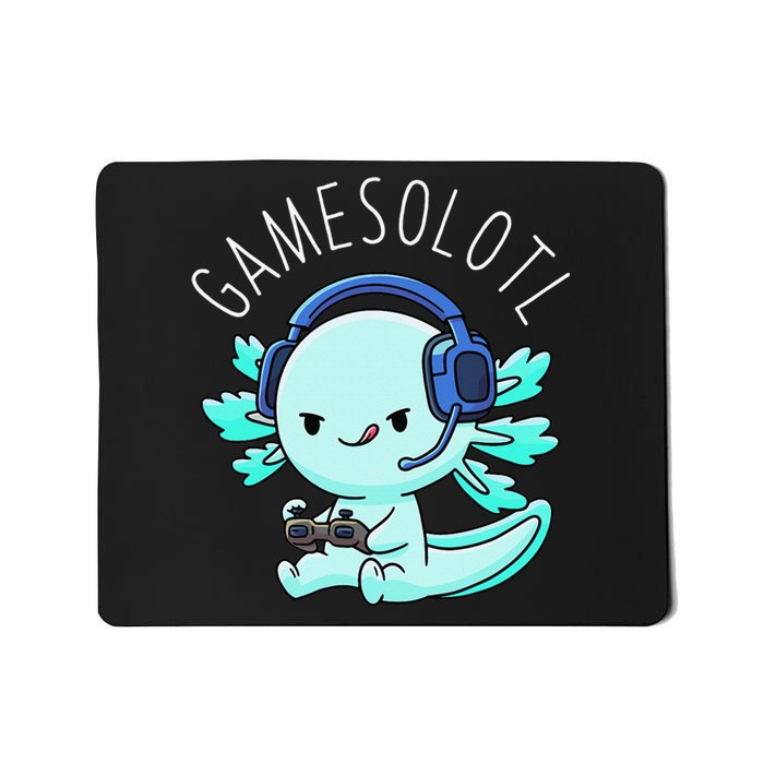 Gamesolotl Axolotl Gamer Anime Gifts Kawaii Mousepad