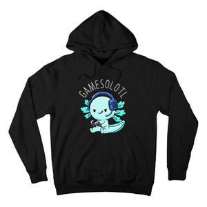 Gamesolotl Axolotl Gamer Anime Gifts Kawaii Tall Hoodie