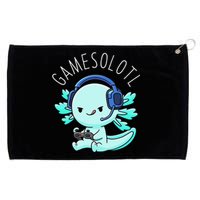 Gamesolotl Axolotl Gamer Anime Gifts Kawaii Grommeted Golf Towel