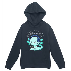 Gamesolotl Axolotl Gamer Anime Gifts Kawaii Urban Pullover Hoodie