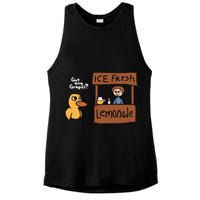 Got Any Grapes The Duck Song Funny Duck Ladies PosiCharge Tri-Blend Wicking Tank