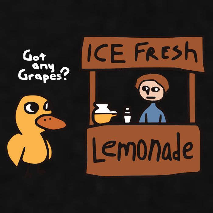 Got Any Grapes The Duck Song Funny Duck Ladies PosiCharge Tri-Blend Wicking Tank