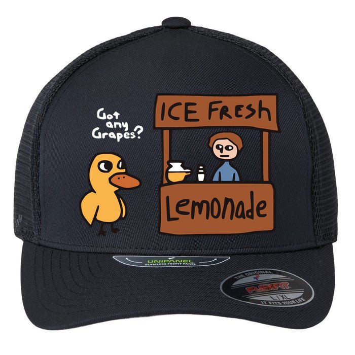 Got Any Grapes The Duck Song Funny Duck Flexfit Unipanel Trucker Cap