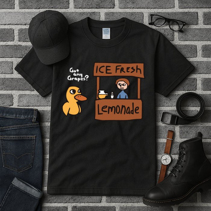 Got Any Grapes The Duck Song Funny Duck Tall T-Shirt