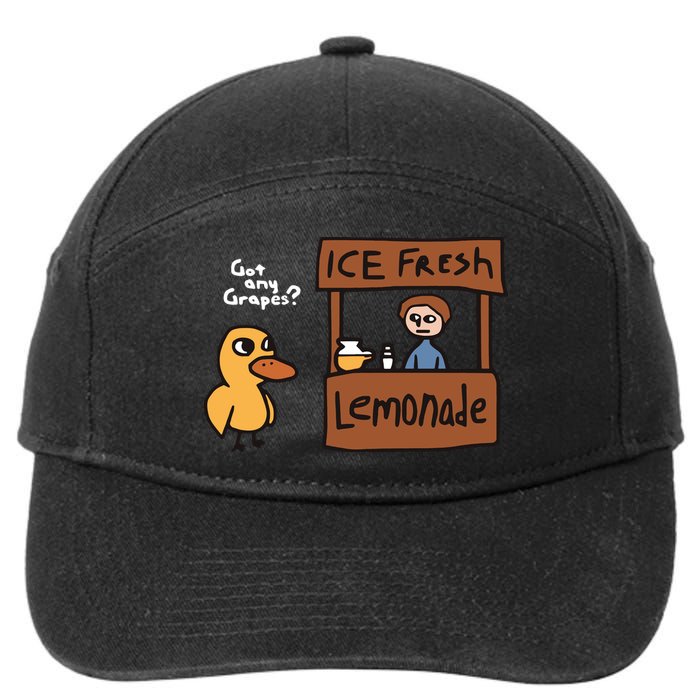 Got Any Grapes The Duck Song Funny Duck 7-Panel Snapback Hat