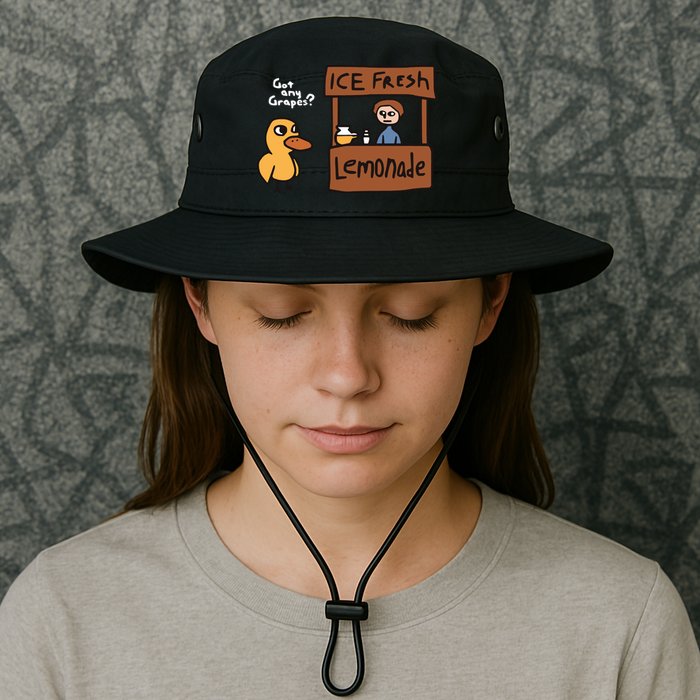 Got Any Grapes The Duck Song Funny Duck Bucket Hat