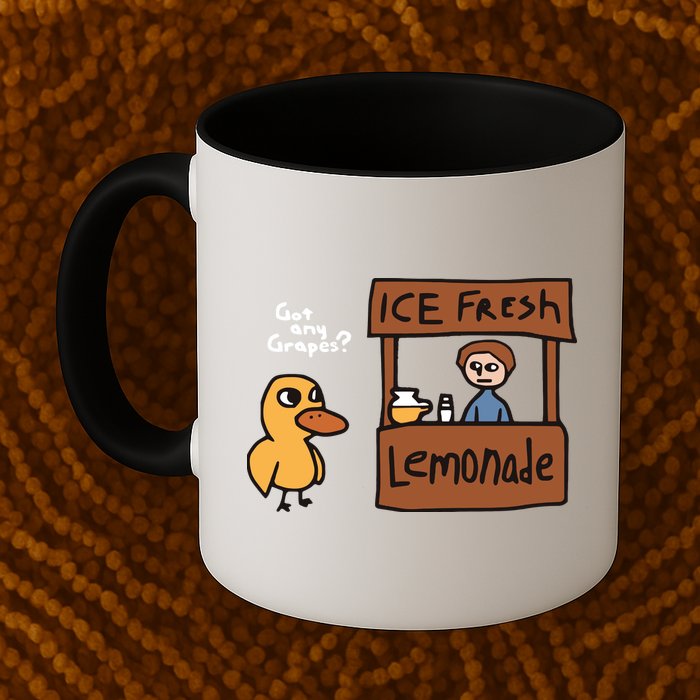 Got Any Grapes The Duck Song Funny Duck Mug
