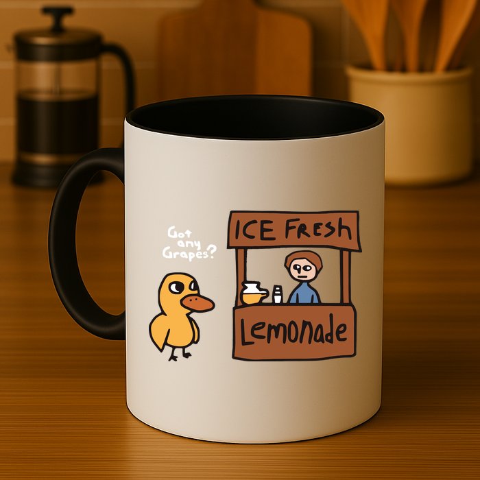 Got Any Grapes The Duck Song Funny Duck Mug