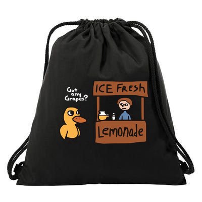 Got Any Grapes The Duck Song Funny Duck Drawstring Bag