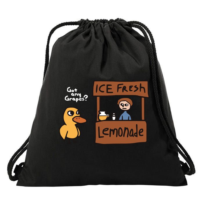Got Any Grapes The Duck Song Funny Duck Drawstring Bag