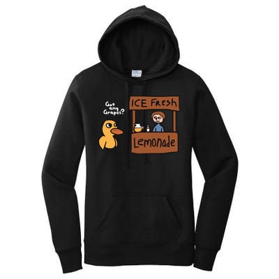 Got Any Grapes The Duck Song Funny Duck Women's Pullover Hoodie