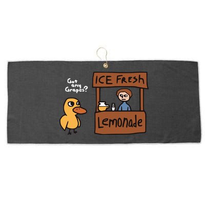 Got Any Grapes The Duck Song Funny Duck Large Microfiber Waffle Golf Towel