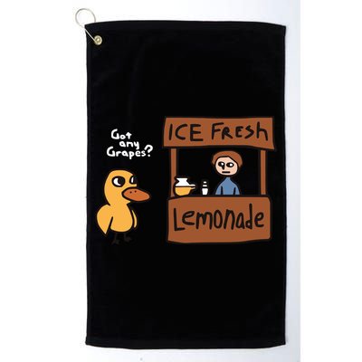 Got Any Grapes The Duck Song Funny Duck Golf Towel