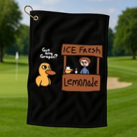 Got Any Grapes The Duck Song Funny Duck Golf Towel