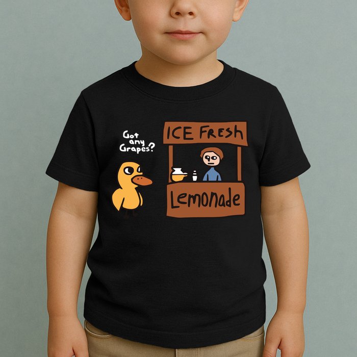 Got Any Grapes The Duck Song Funny Duck Toddler T-Shirt
