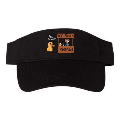 Got Any Grapes The Duck Song Funny Duck Valucap Bio-Washed Visor
